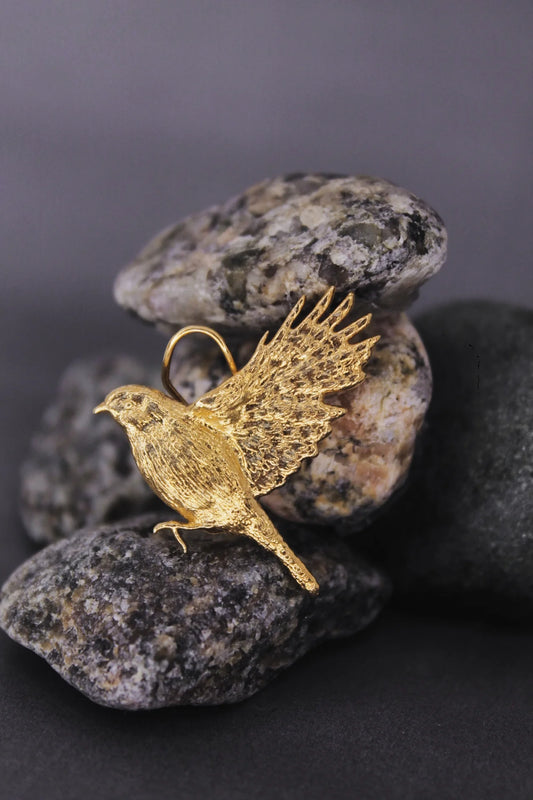 Mono earring "Soloveyko" (Golden Nightingale)