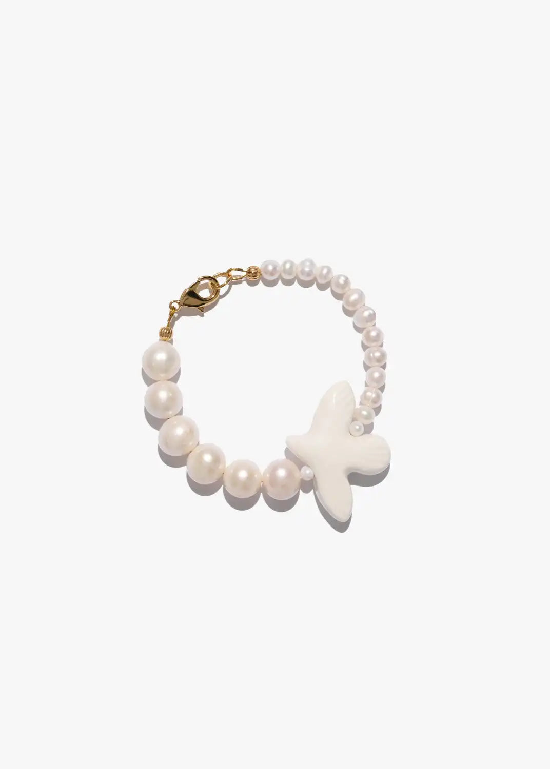 Wristband "Myrni" with two kinds of pearls