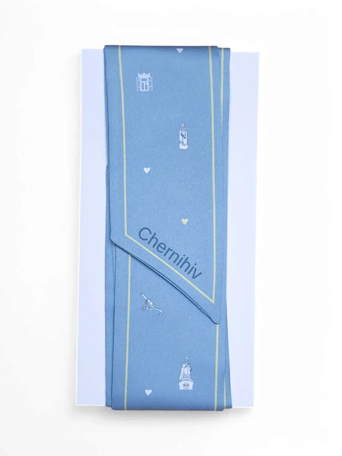 "My Chernihiv" Twilly (Sky blue)