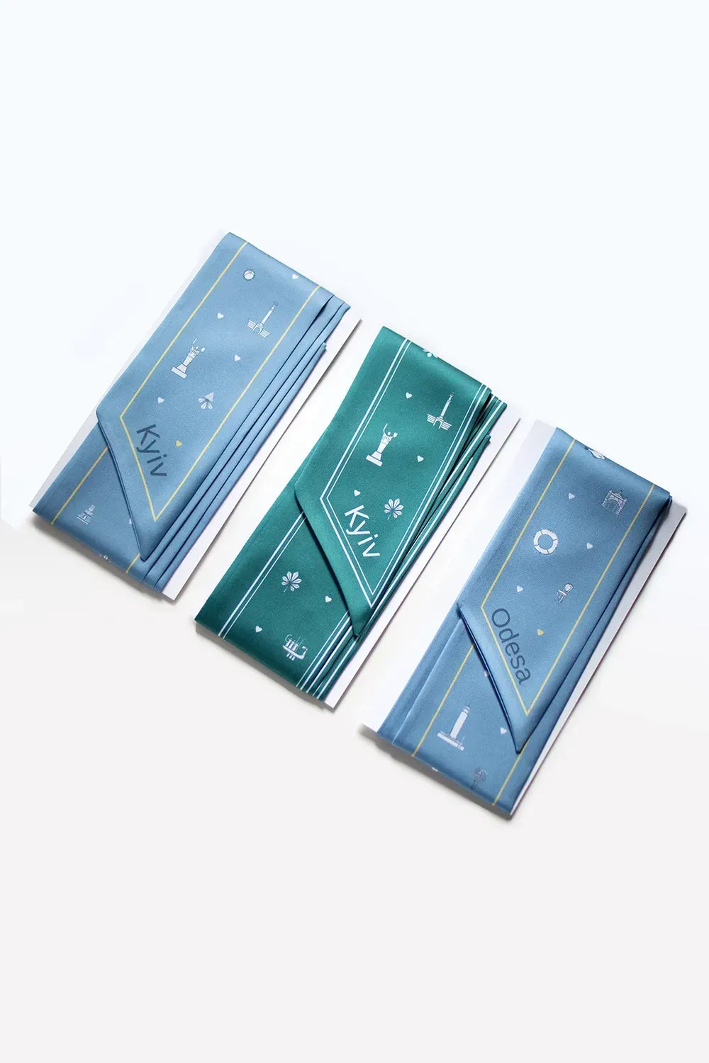 "My Kyiv" Twilly (Sky blue)