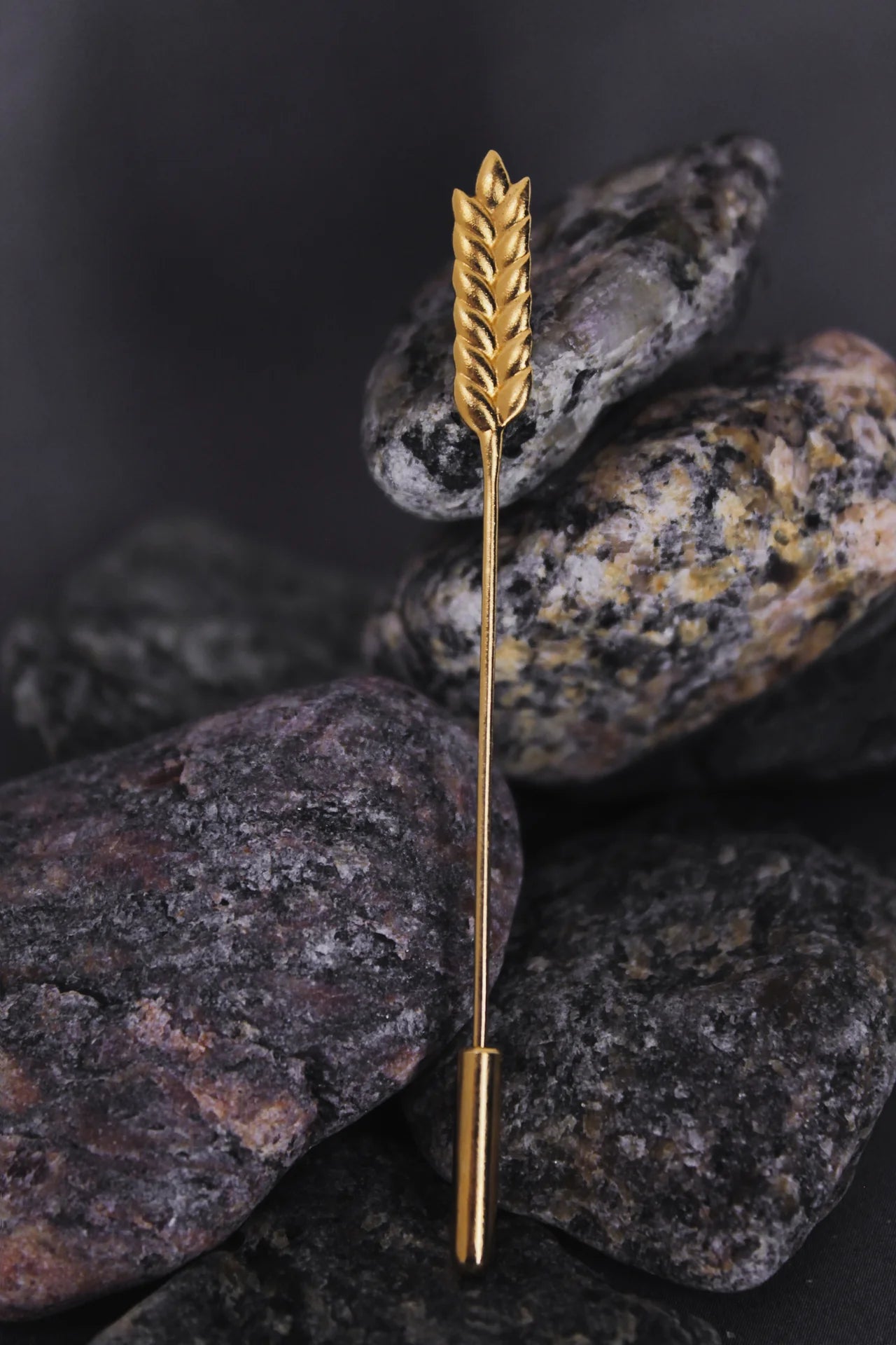 Brooch “Golden wheat” (needle)