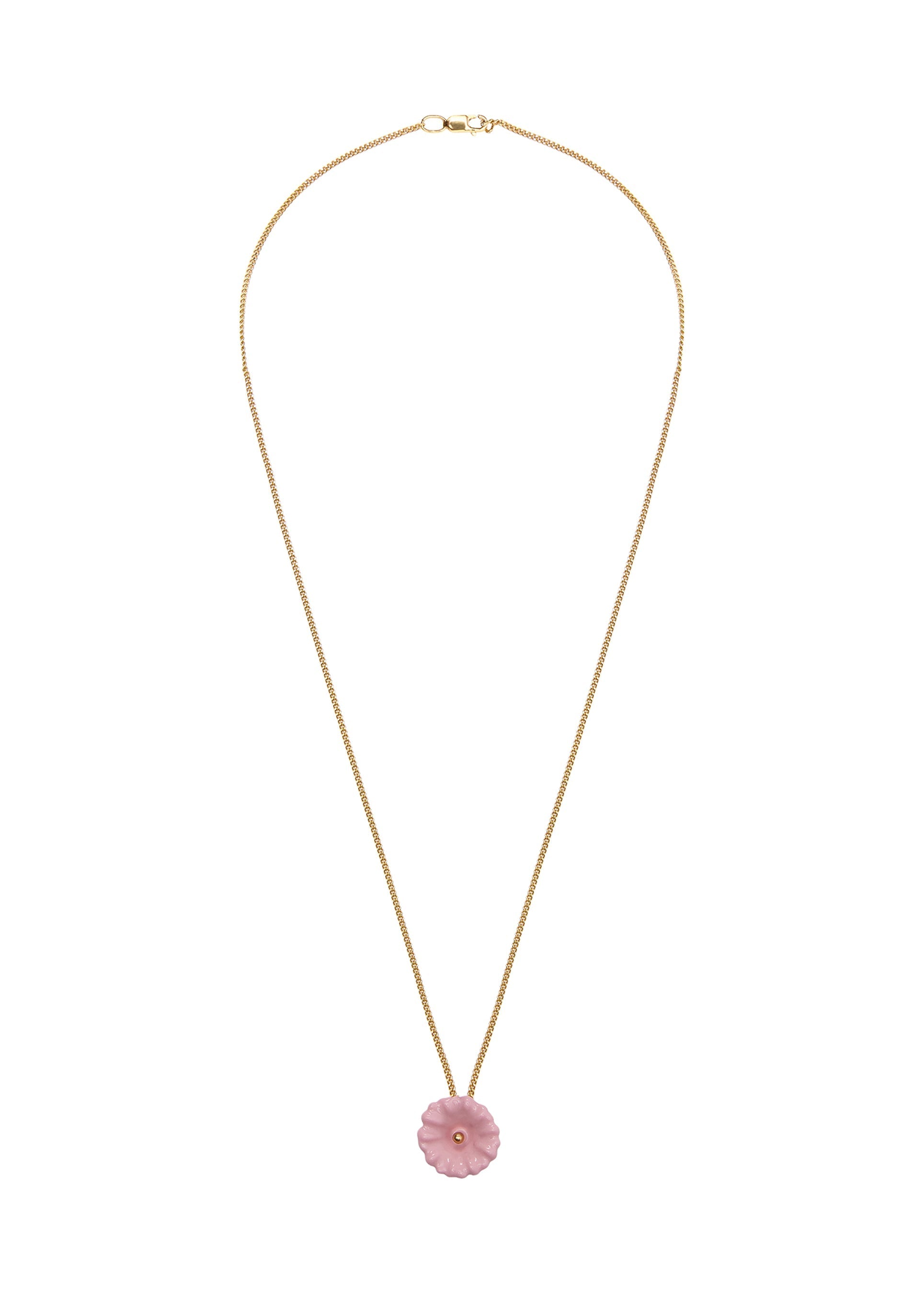 Malva Flower Pendant in Gilding