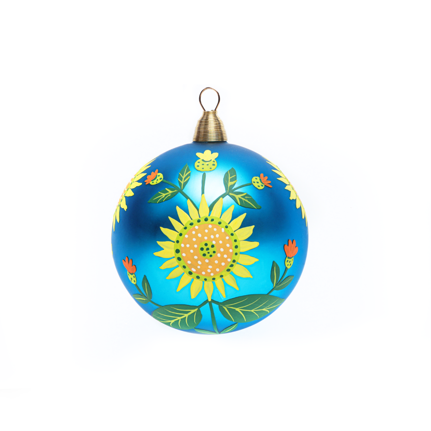 Glass christmas ball «Palianytsia»