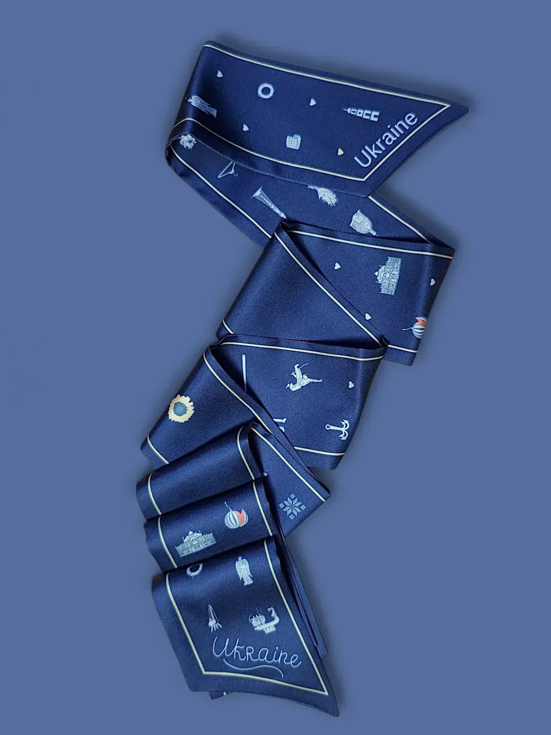 "Peaceful Ukraine" Twilly (Dark blue)