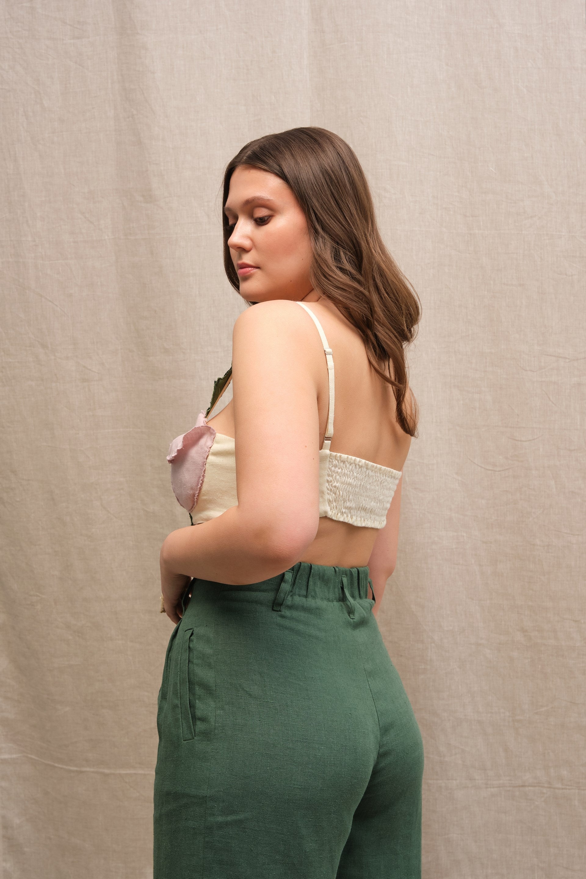 Flower top (butter/lavender)