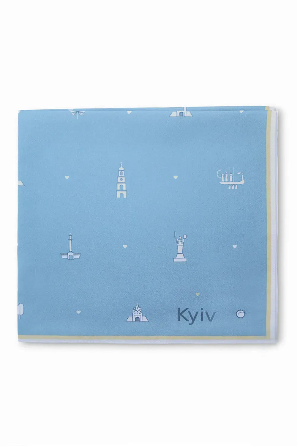 "My Kyiv" Pocket Square (Sky blue)