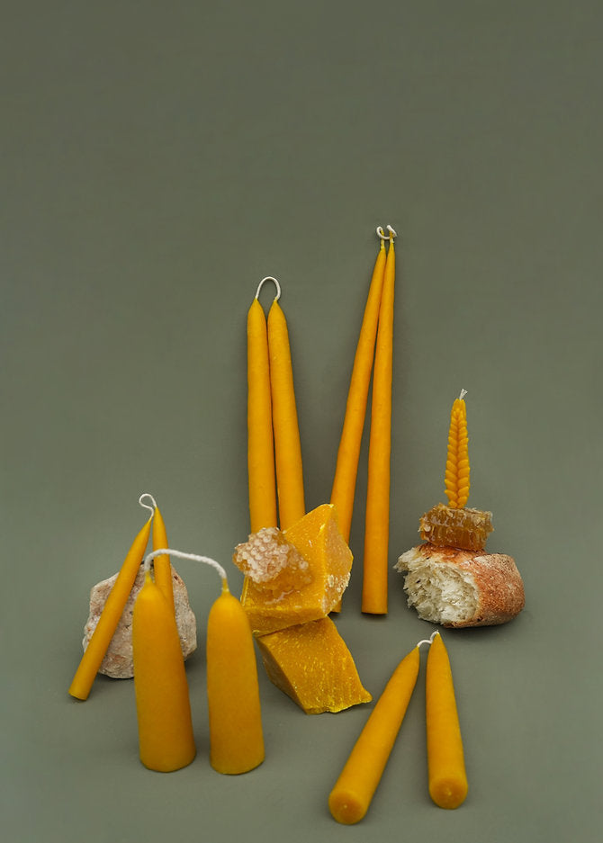 “Poured” Small Candle (pair)