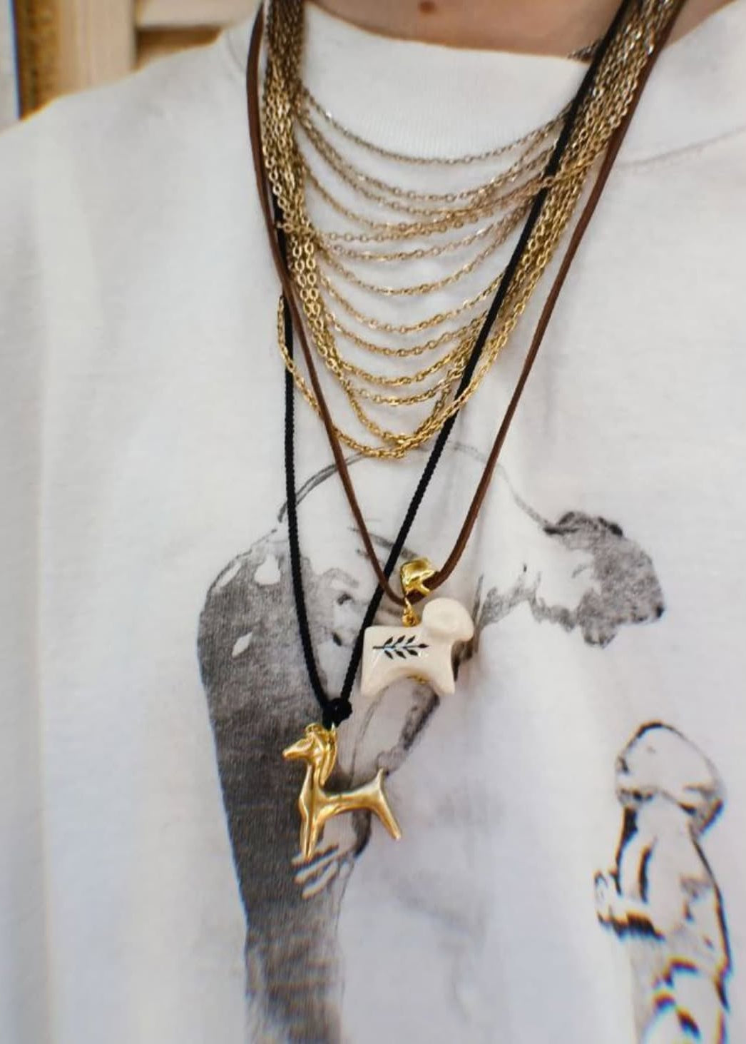 Ram Pendant (Beige)