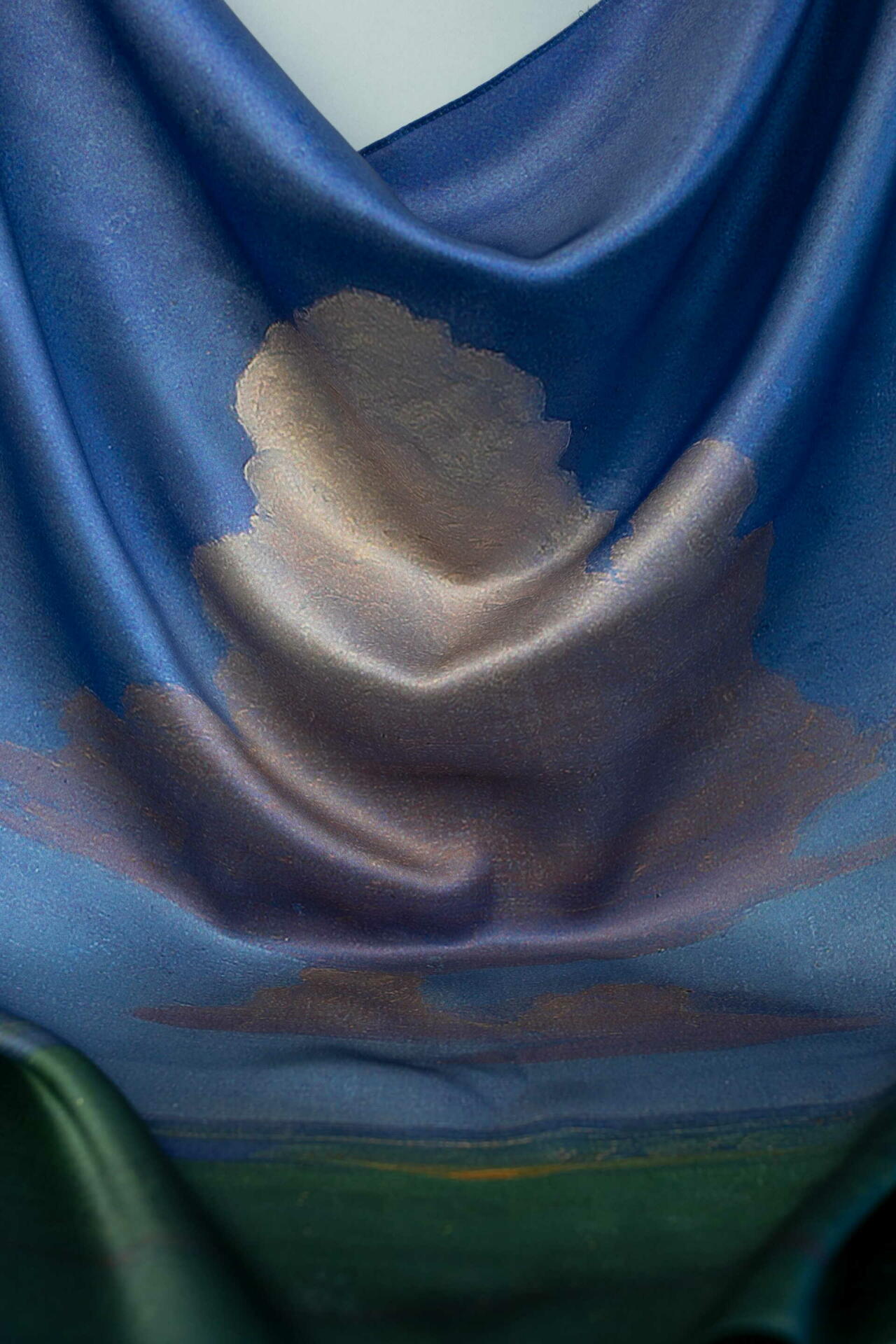 Silk scarf "Cloud"
