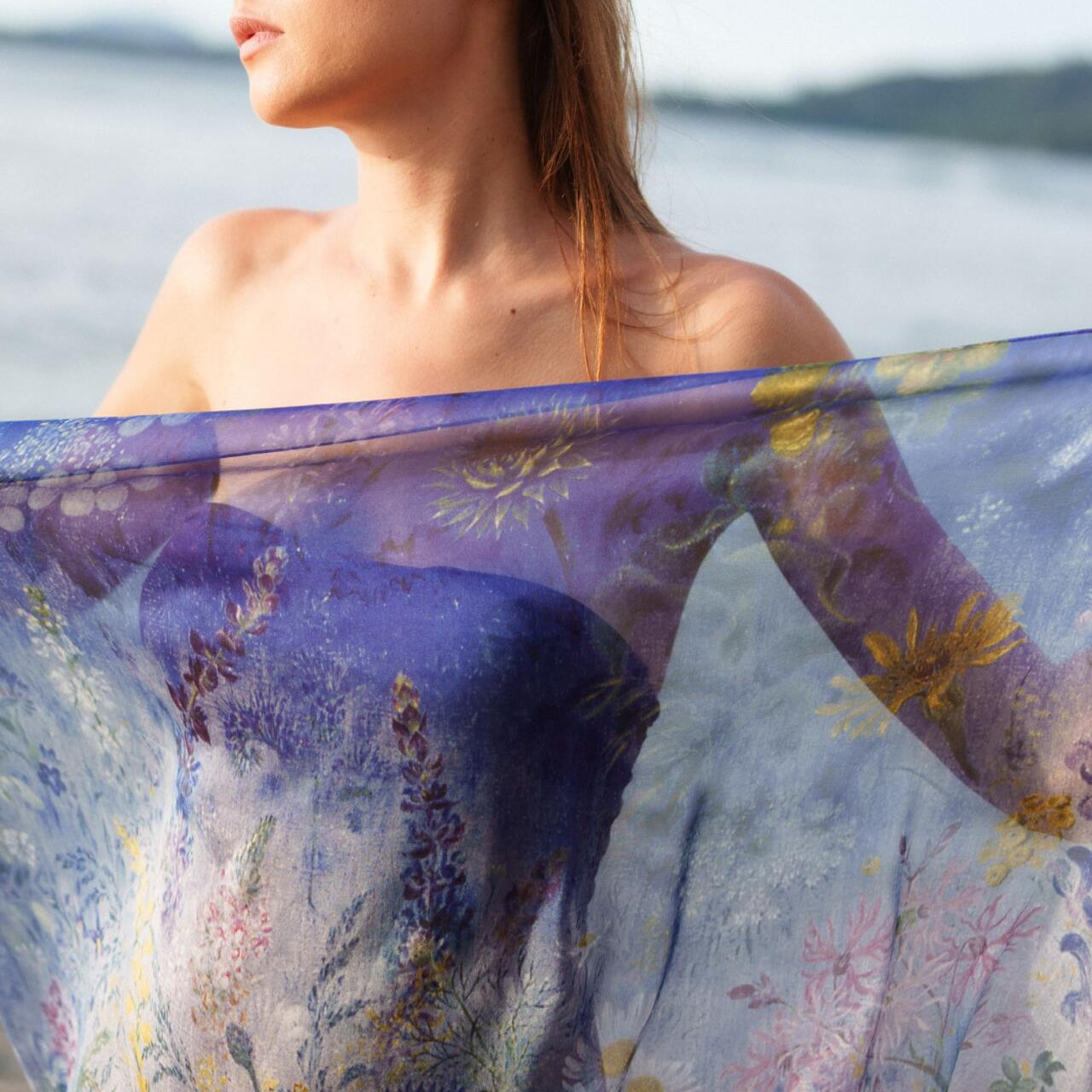 Silk pareo "Wildflowers"