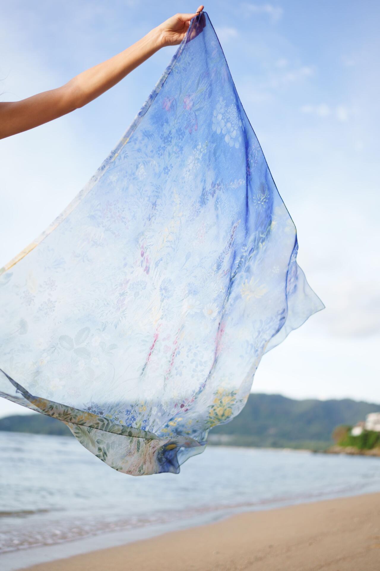 Silk pareo "Wildflowers"