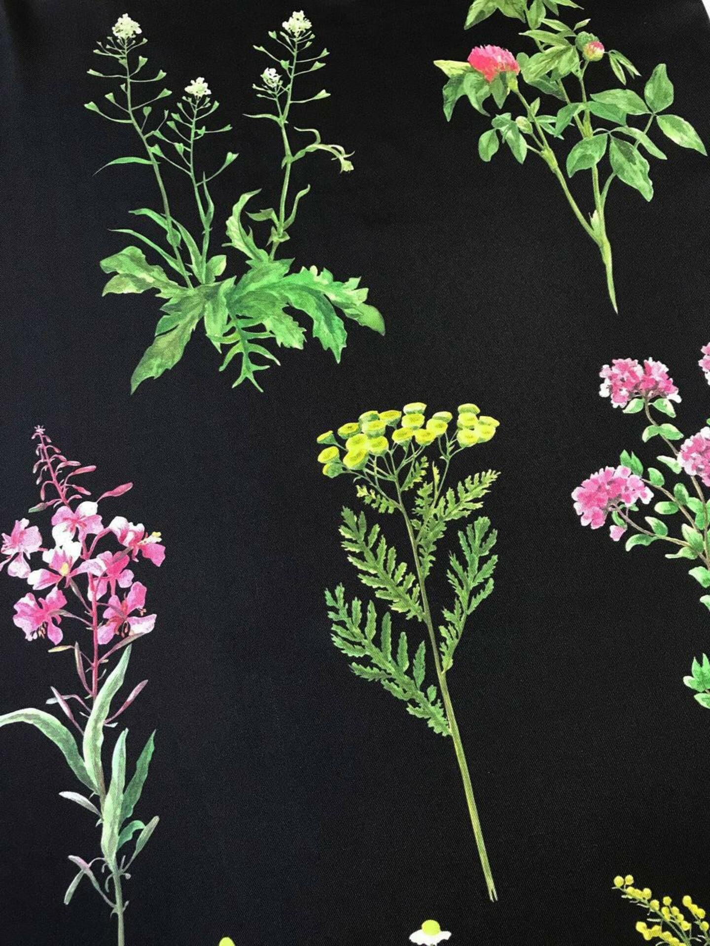 Silk scarf "Botany"