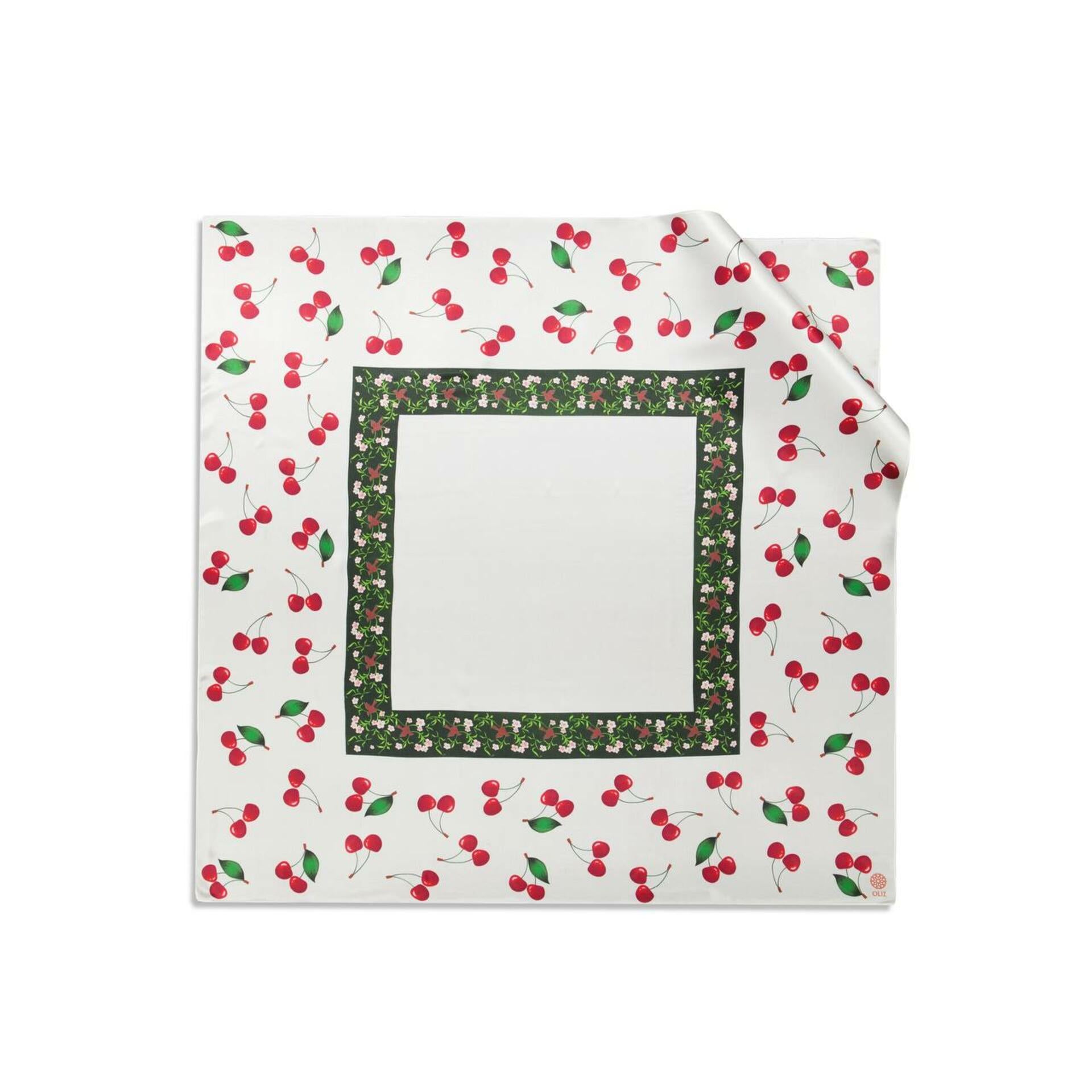 Silk scarf "Cherry Jam"