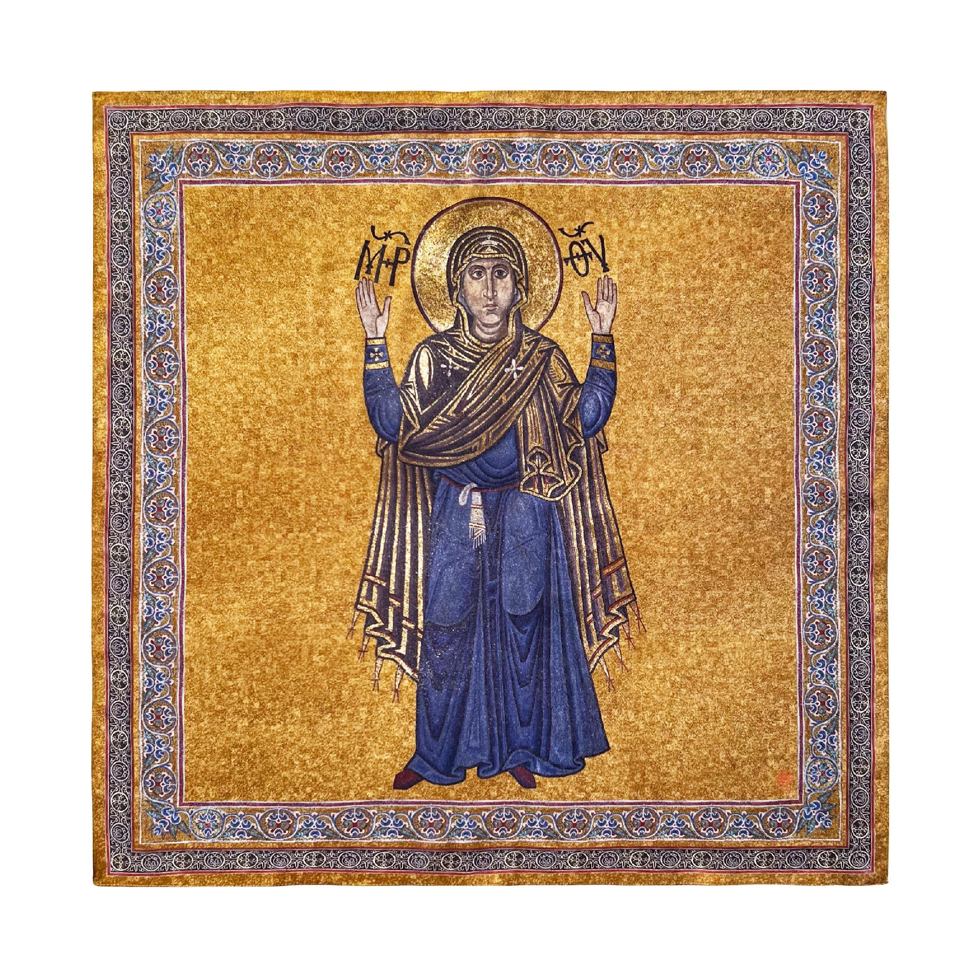 Silk scarf "Oranta"