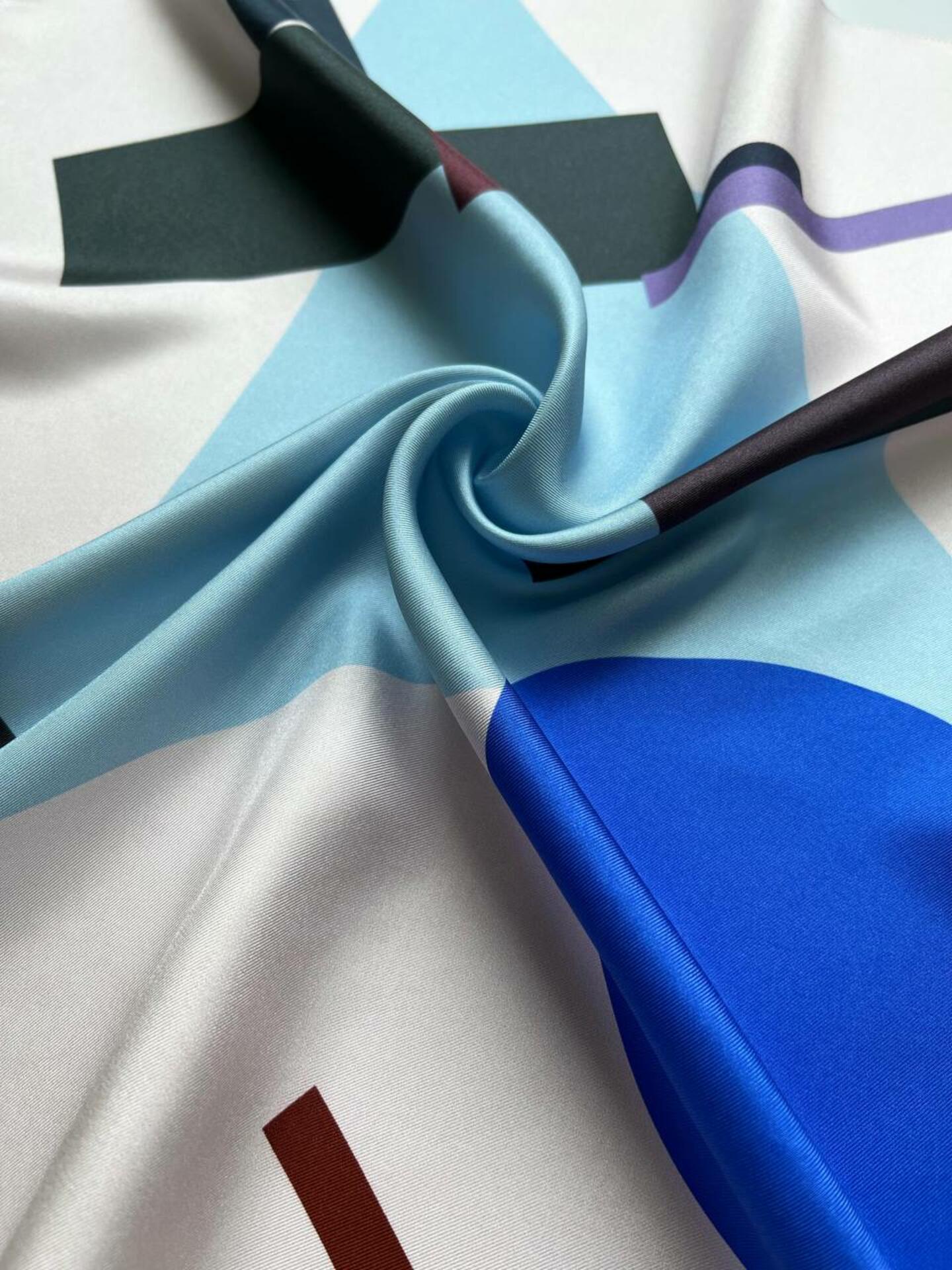 Silk scarf “Suprematist composition 1”
