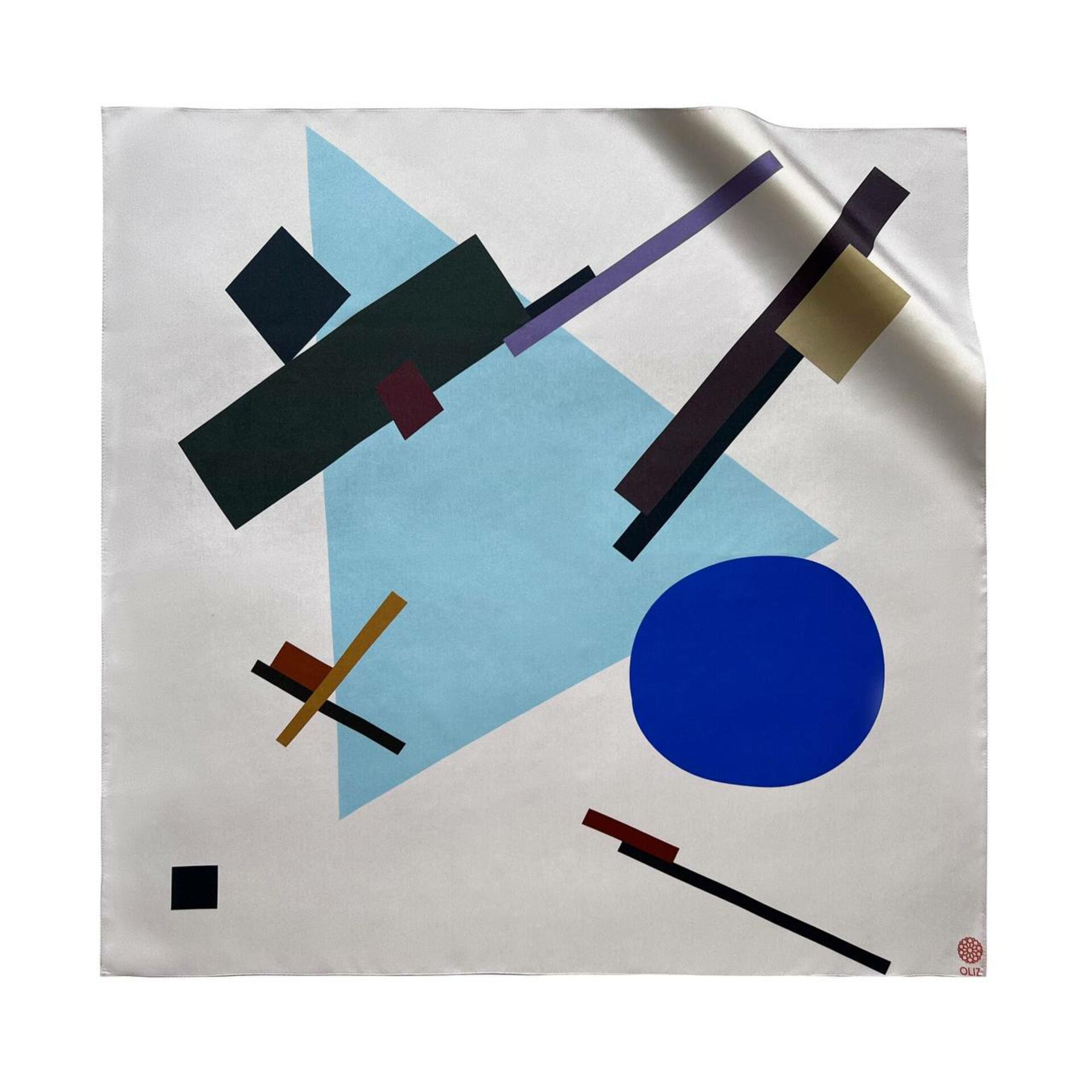 Silk scarf “Suprematist composition 1”