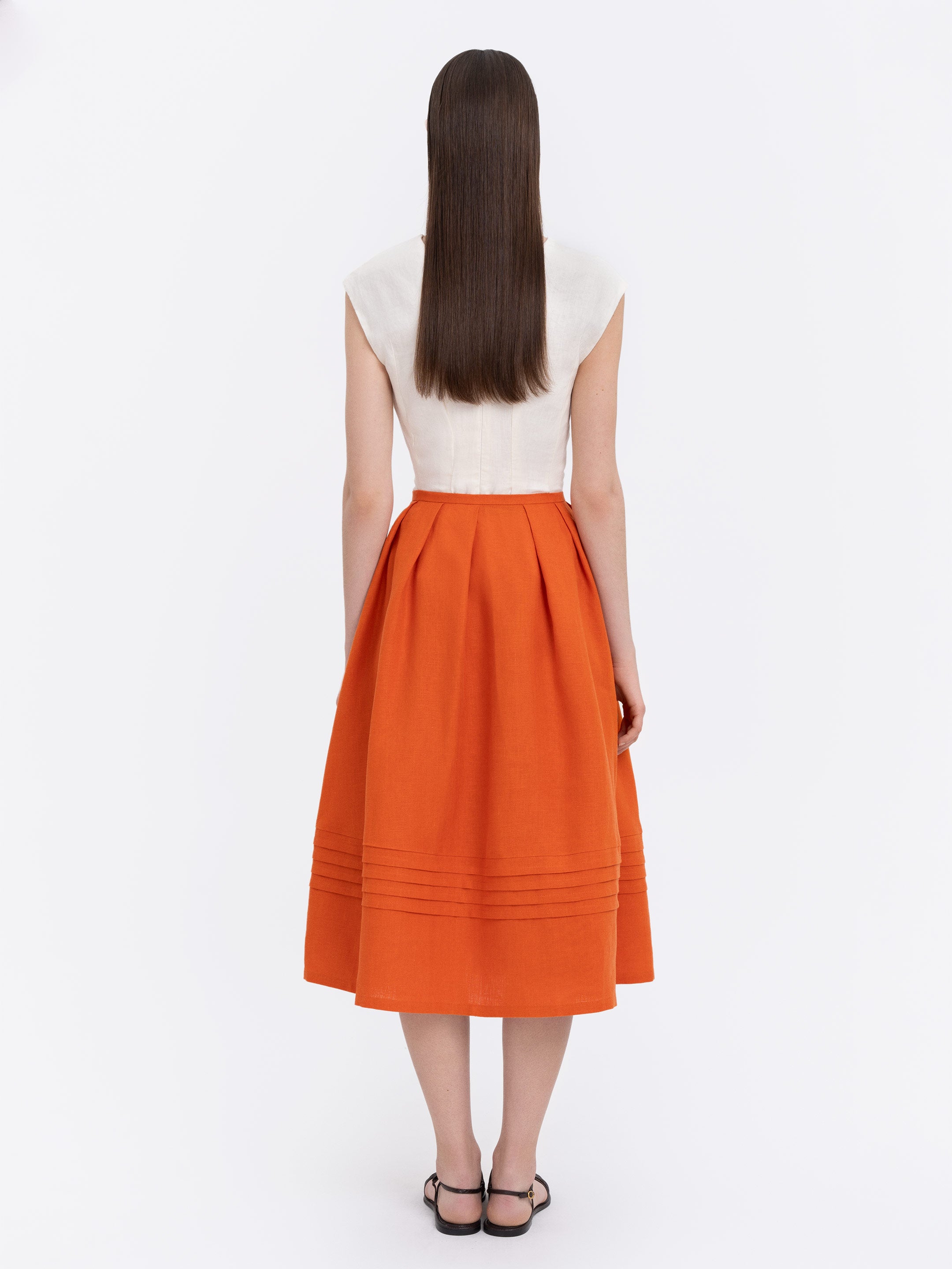 Linen embroidered skirt  “Burshtyn”