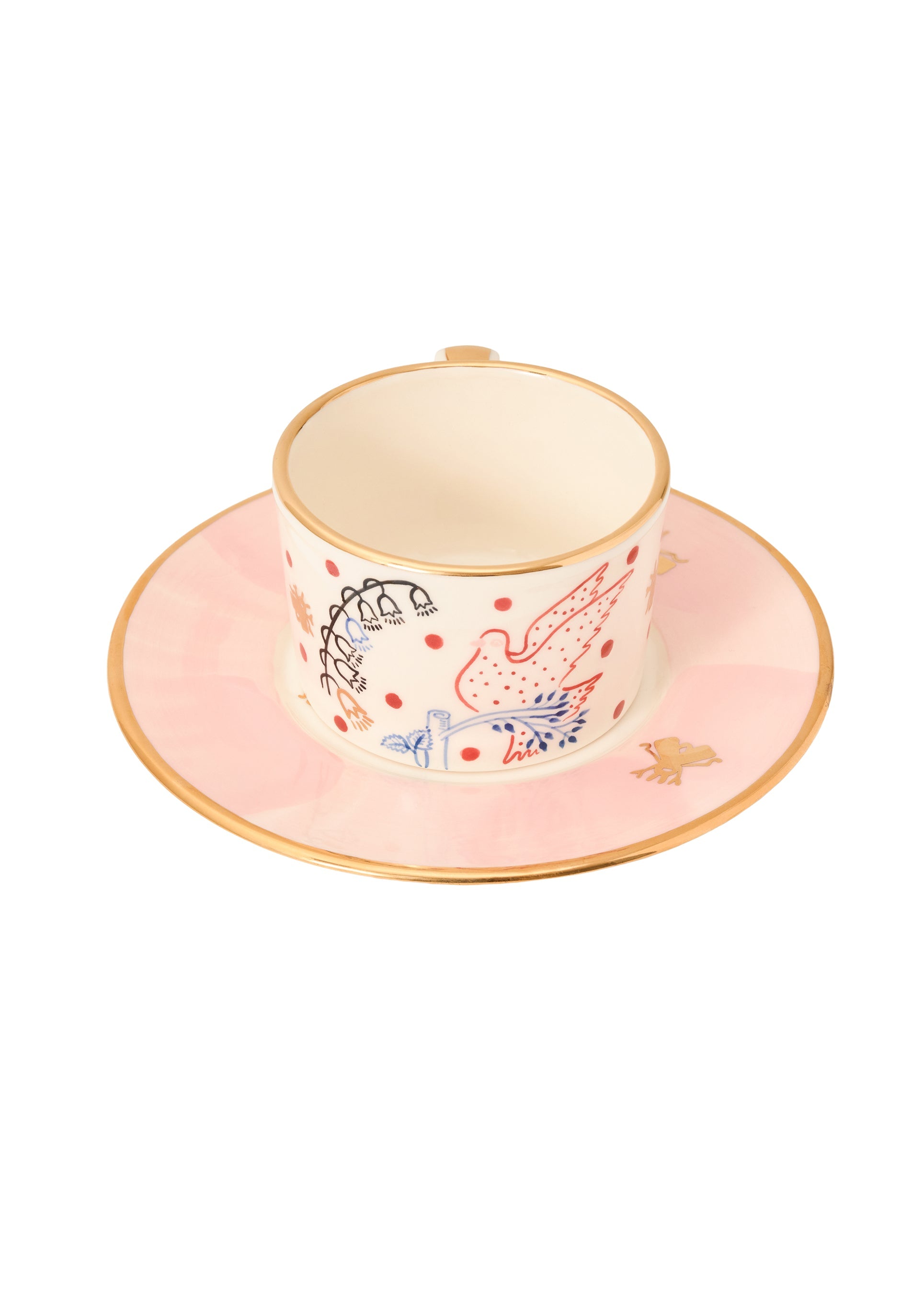 Dove Tea Cup and Saucer Set