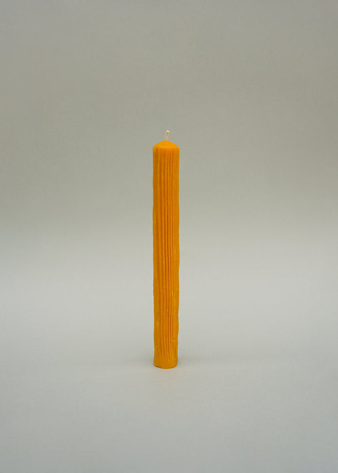 Tall Tree-Texture Beeswax Candle