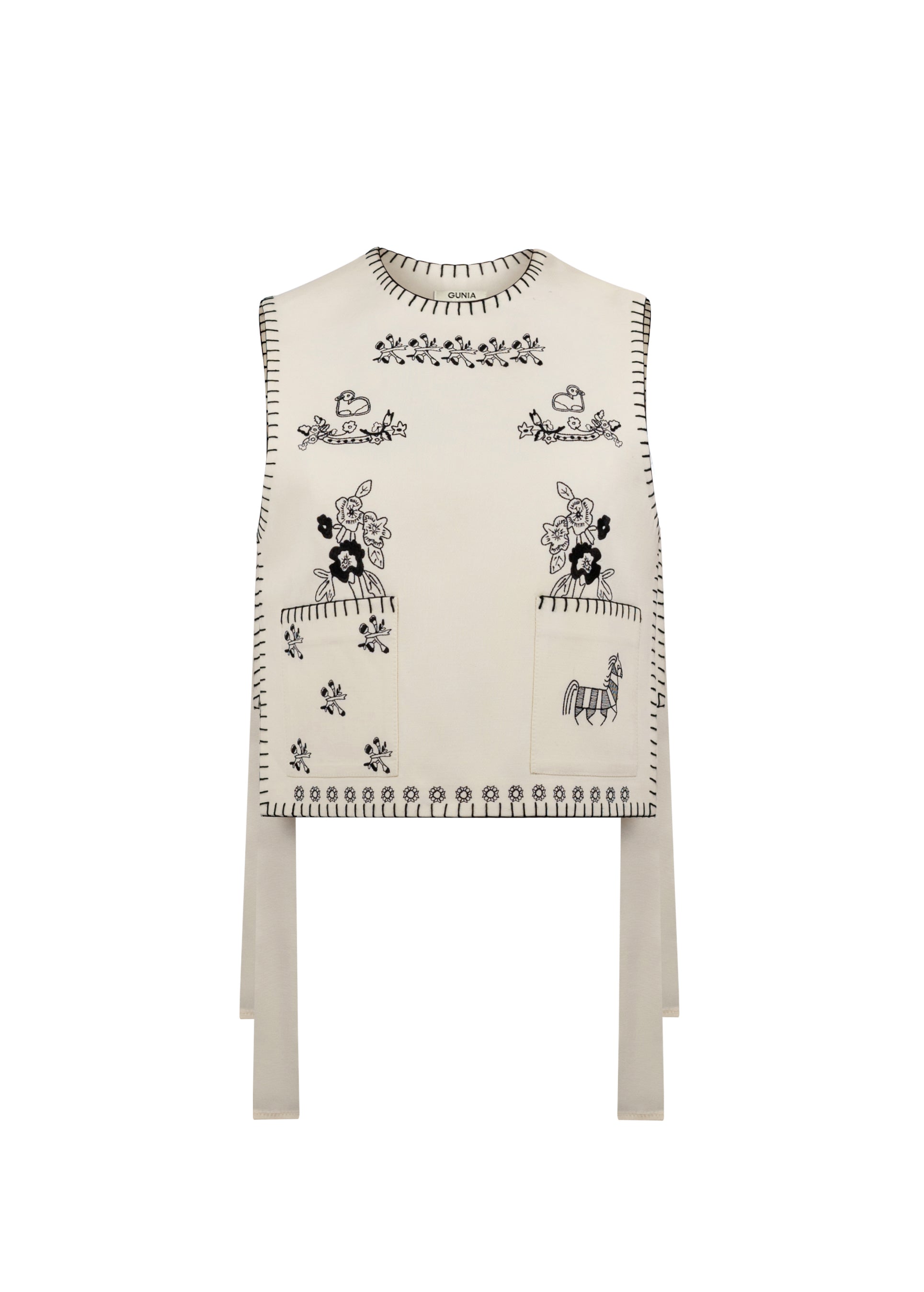 Embroidered Vest "Vatslava"