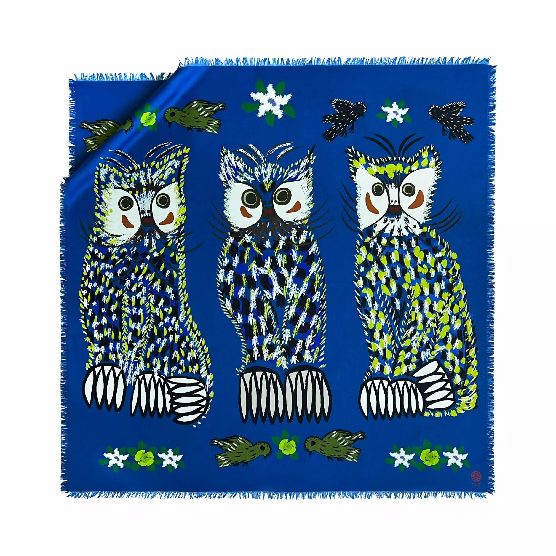 Wool scarf "Leopards"