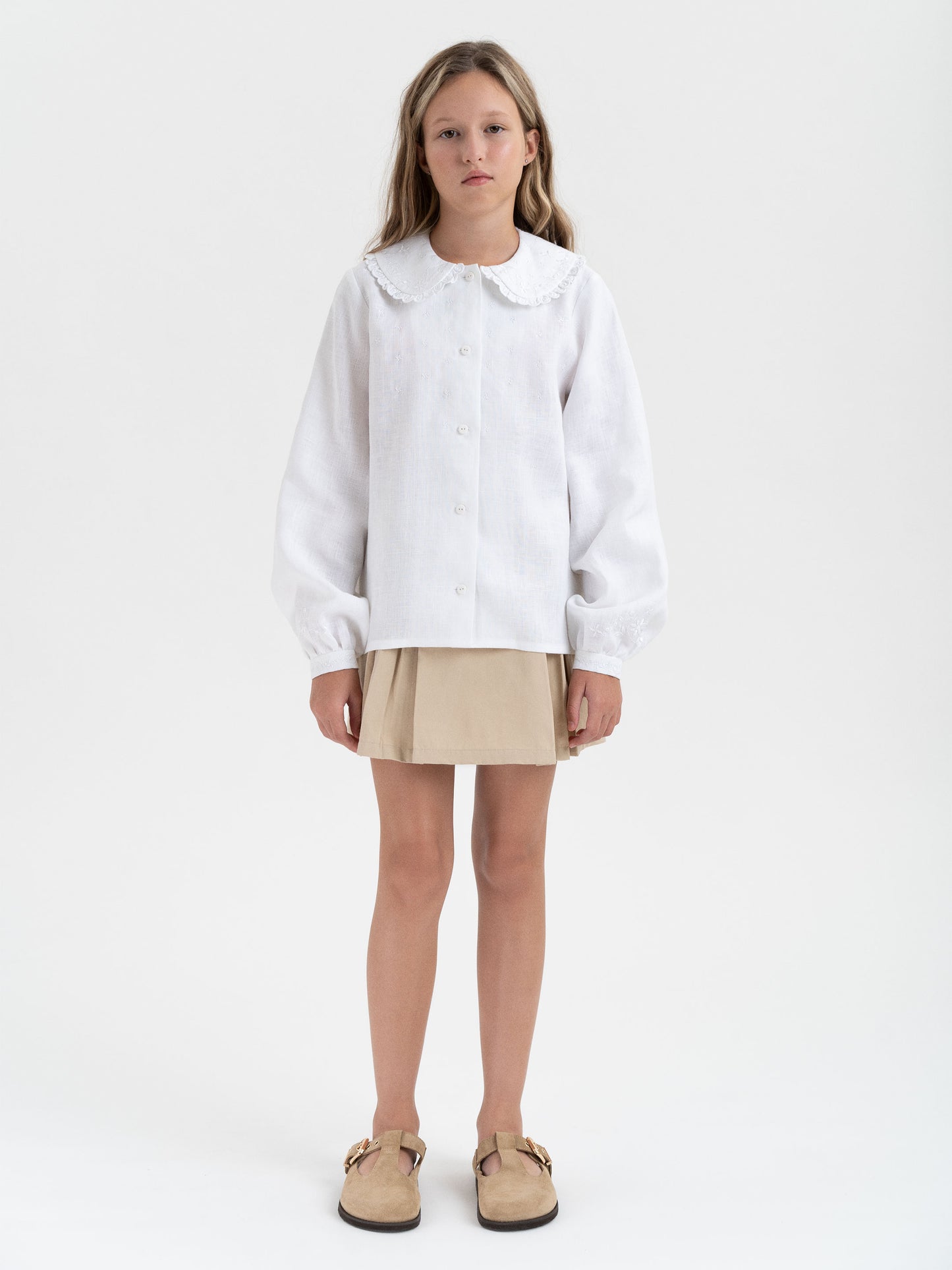 Embroidered shirt for girls "Lea"