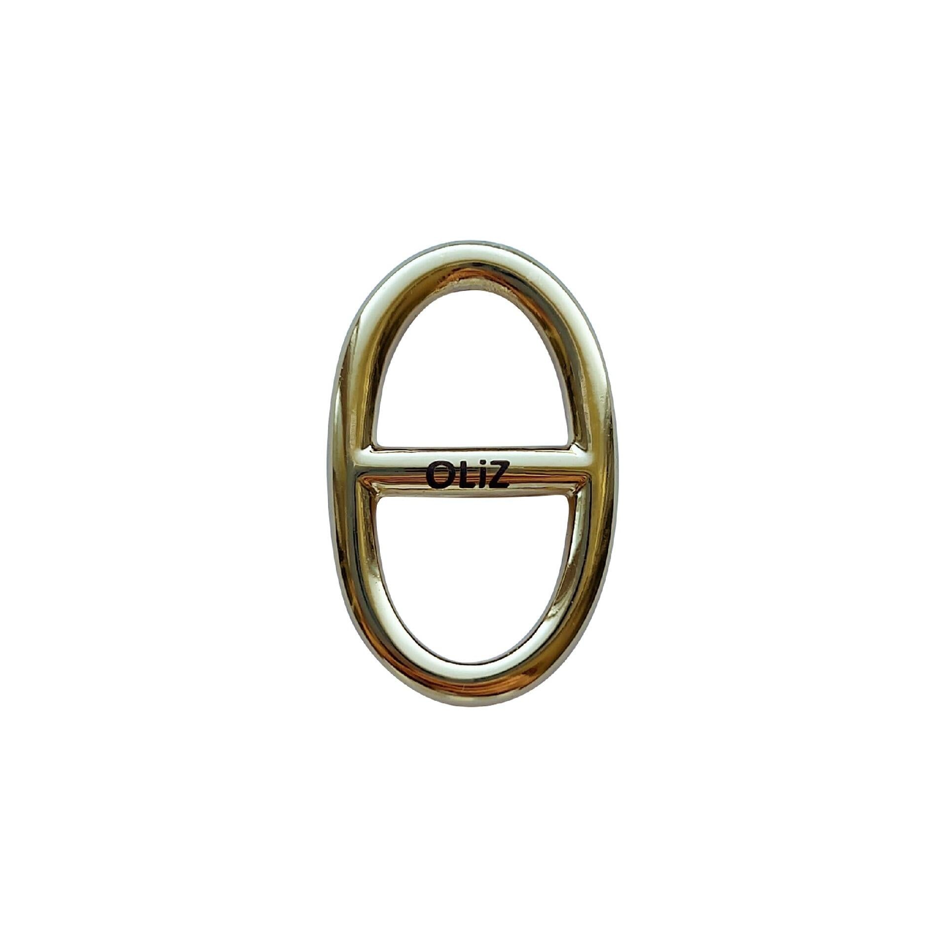 Ring for a scarf yellow