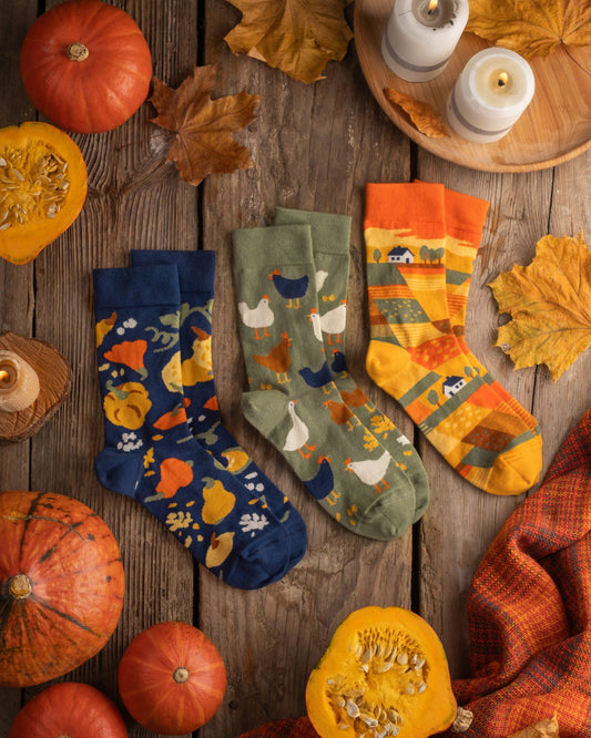 Socks "Harvest" set of 3