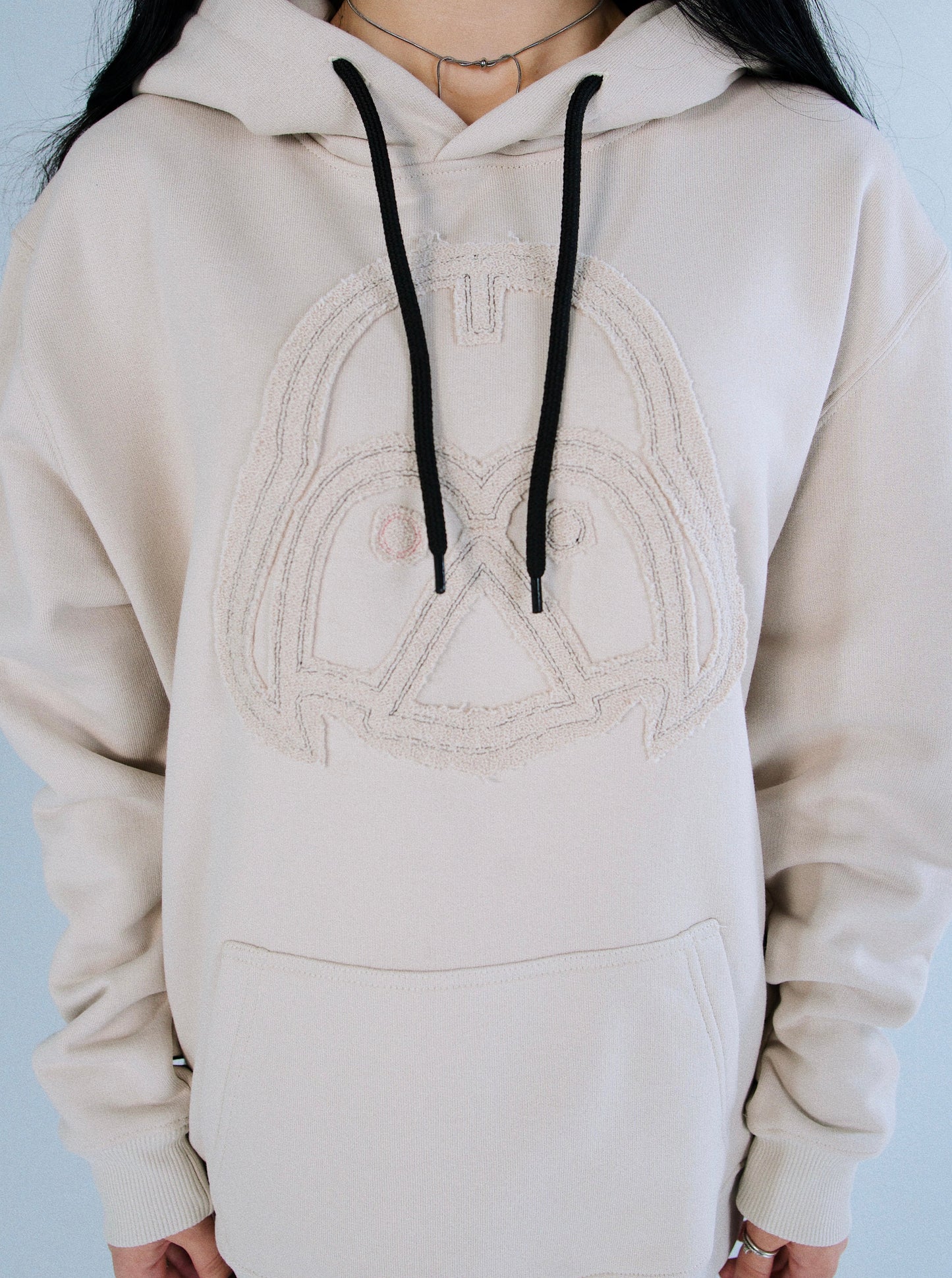 Hoodie "DUCK SIDE" beige