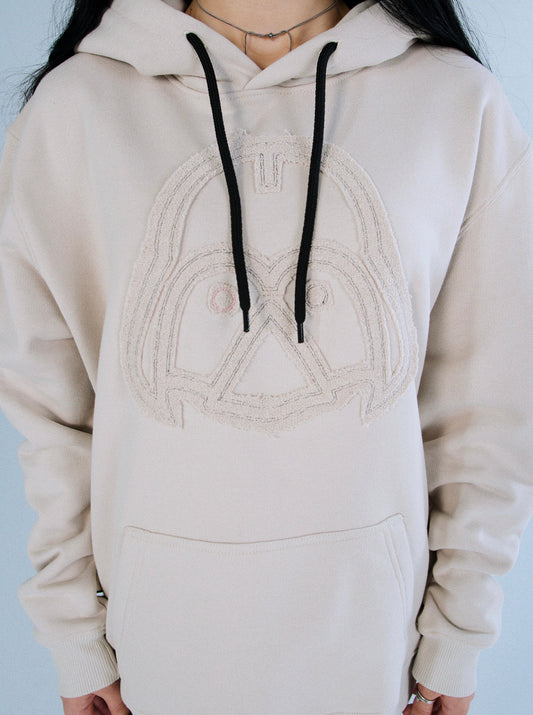 Hoodie "DUCK SIDE" beige