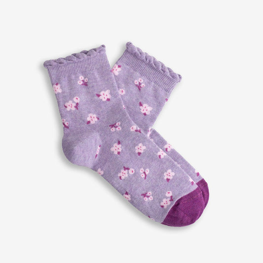 Socks "Lilac Frill Quarter"