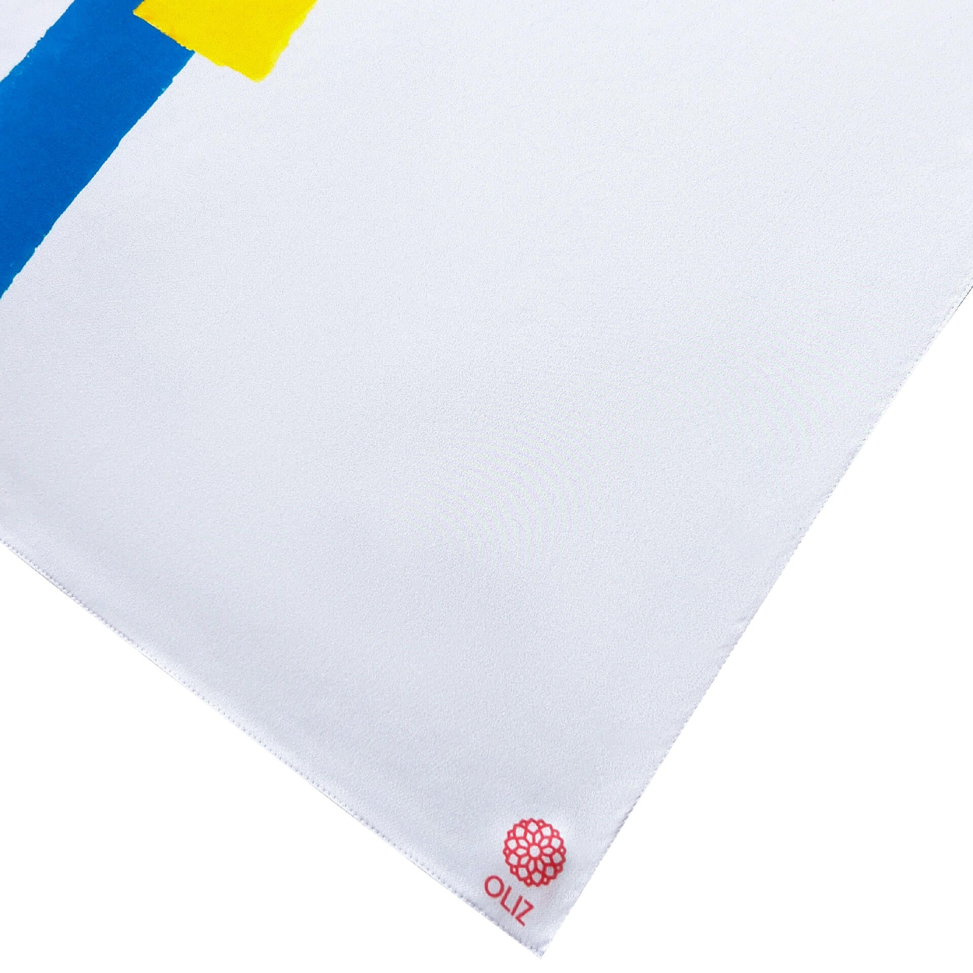 Fur silk scarf "Suprematism"