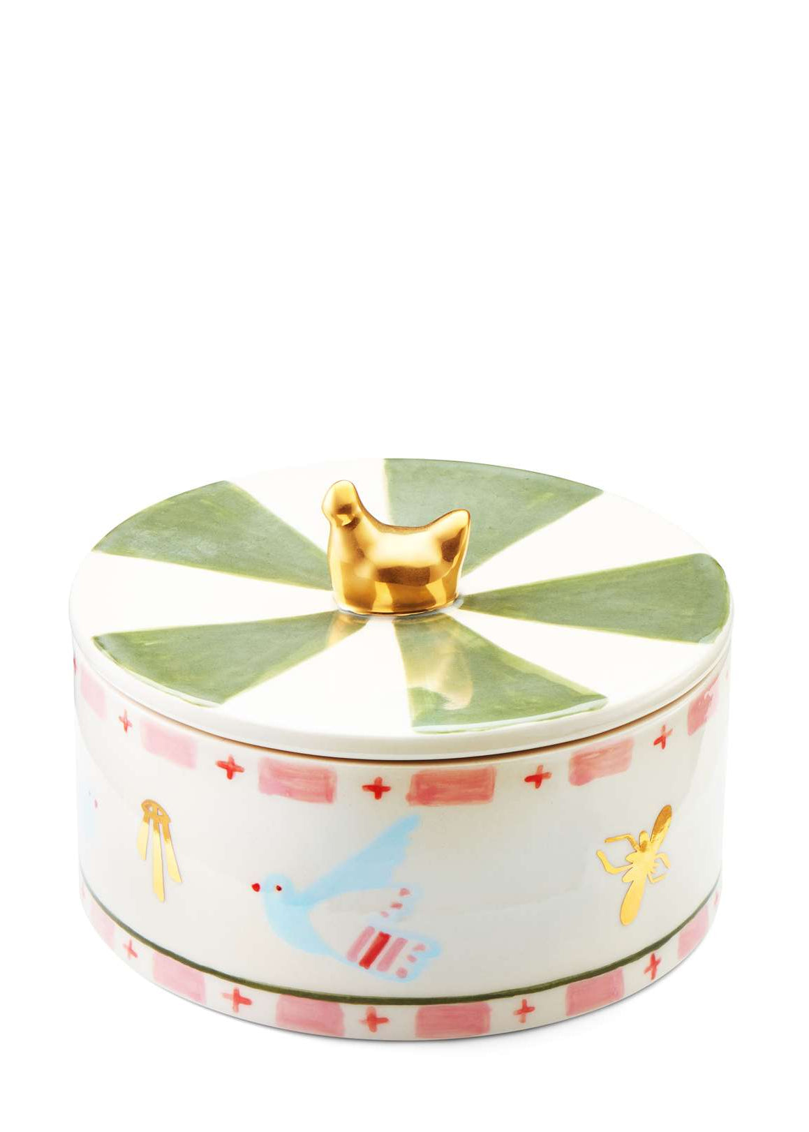 Керамічний контейнер з мотивом голуба