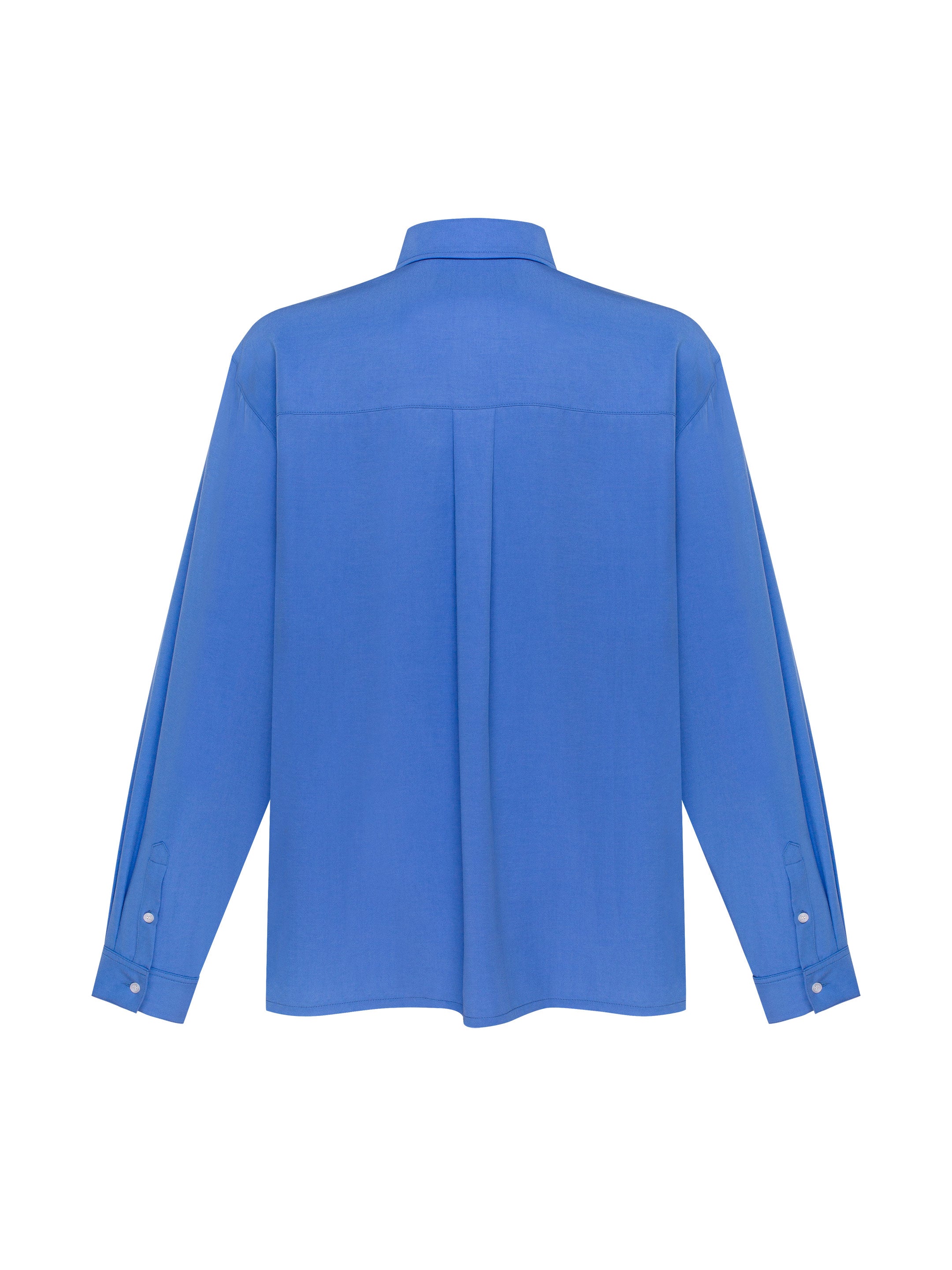 Light Embroidered Shirt "Khvylia Blue"