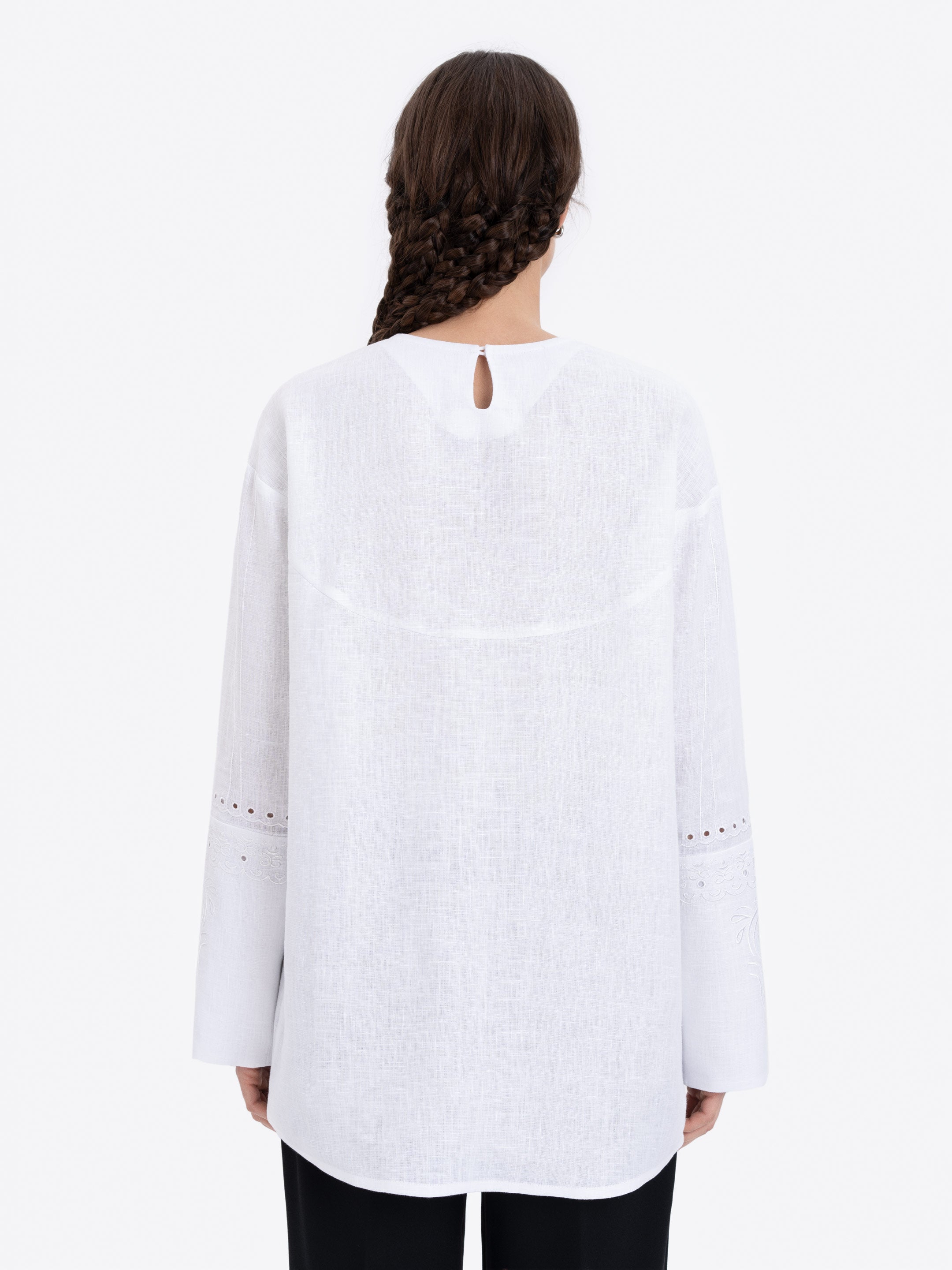 Linen embroidered shirt "Fountain of Tears"