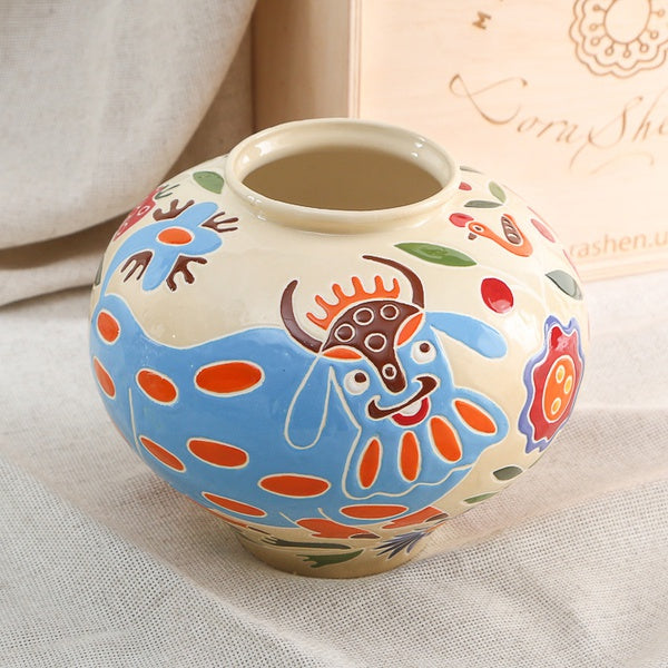 Vase Horshchyk small, colored "Mary's Gardens"