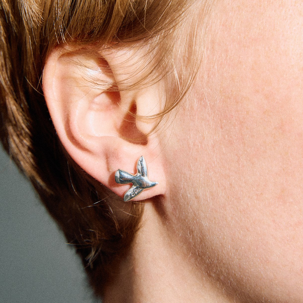 Earrings "Era" with silver birds