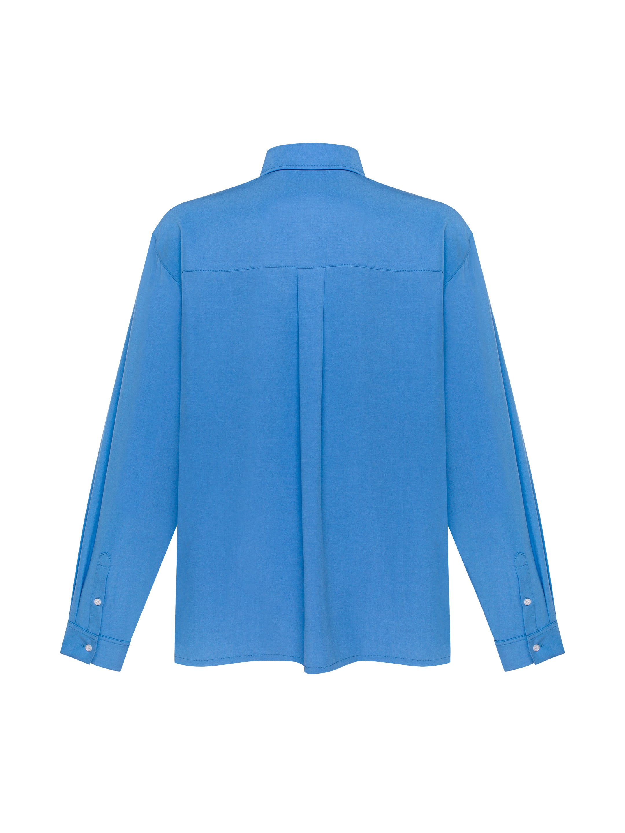 Light Embroidered Shirt "Khvylia Blue"