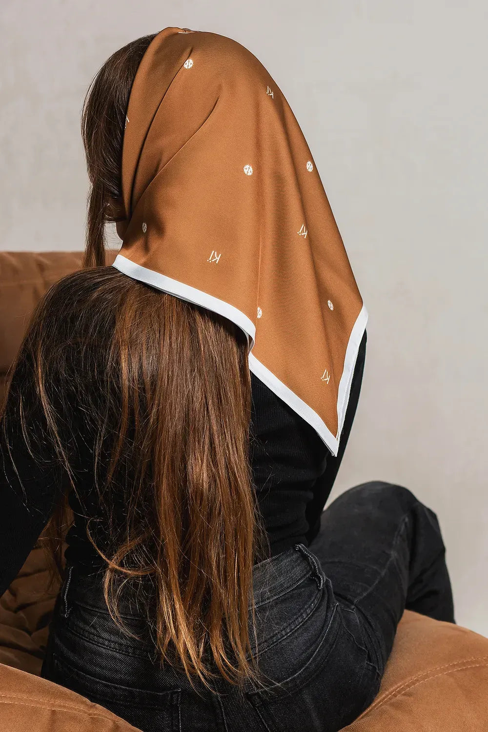 "My Kyiv. КЇ" Scarf (Minimalist/Mustard)