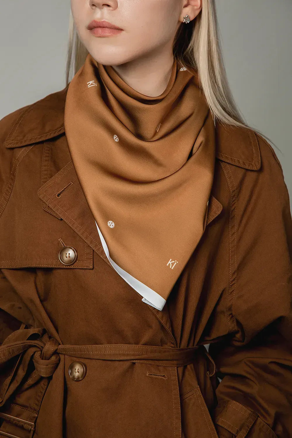 "My Kyiv. КЇ" Scarf (Minimalist/Mustard)