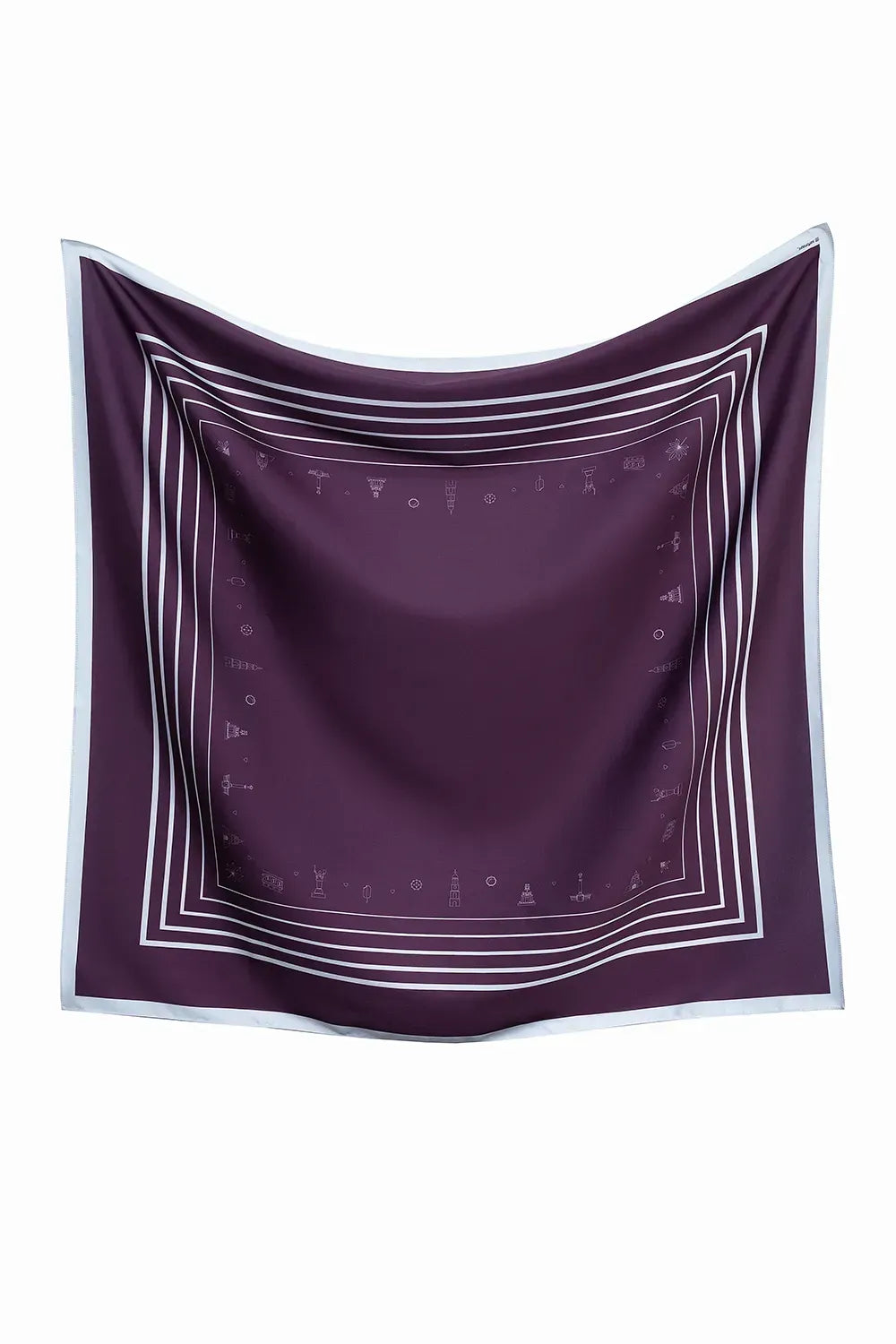 "My Kyiv" Scarf (Burgundy)