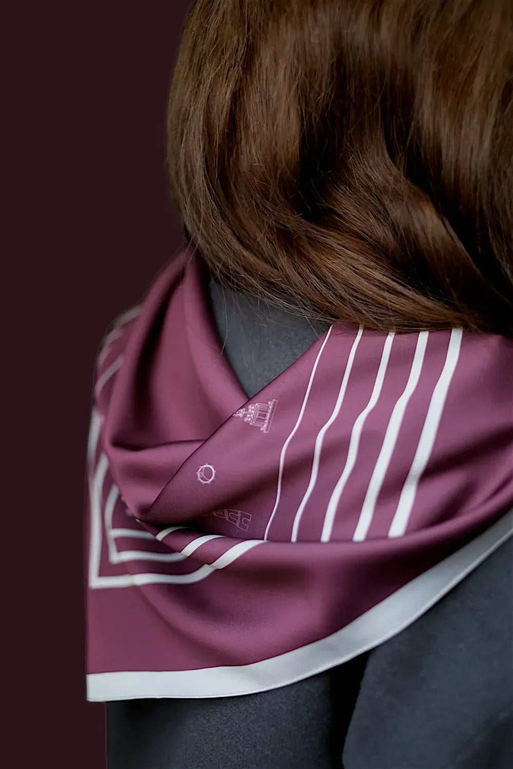 "My Kyiv" Scarf (Burgundy)