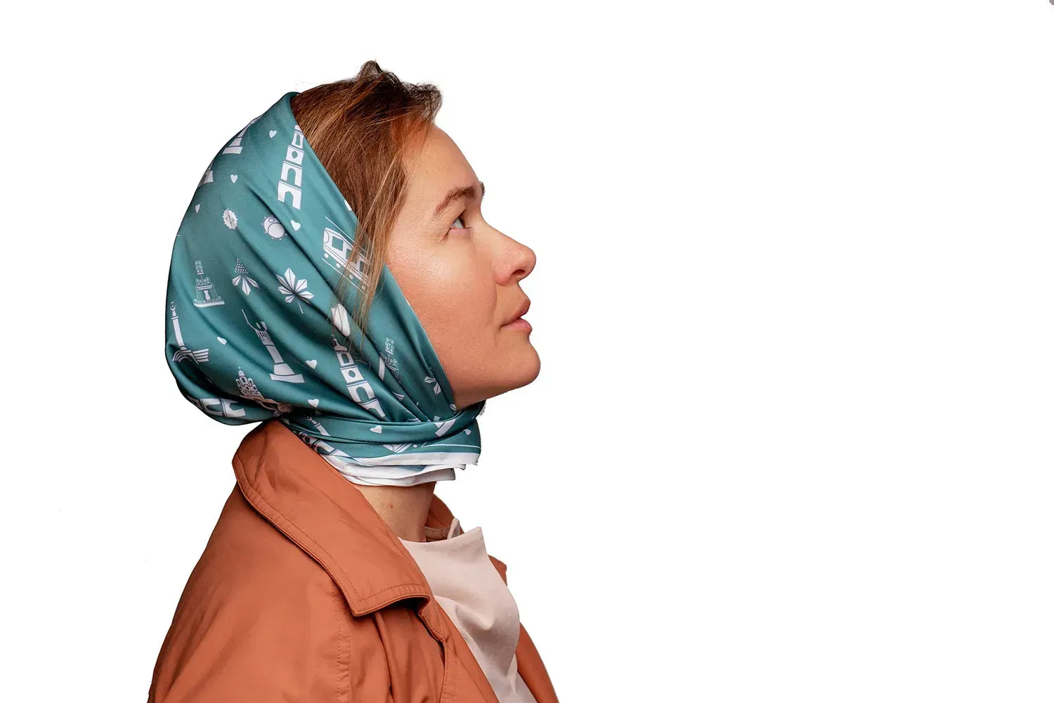"My Kyiv" Scarf (Emerald)