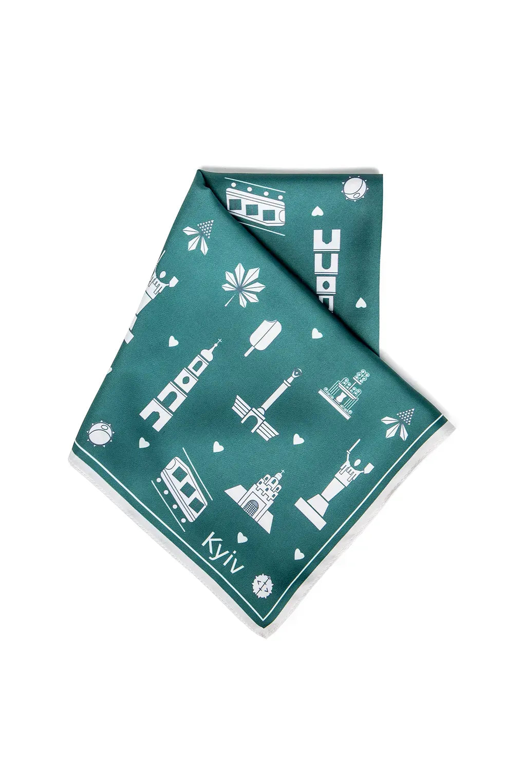 "My Kyiv" Scarf (Emerald)