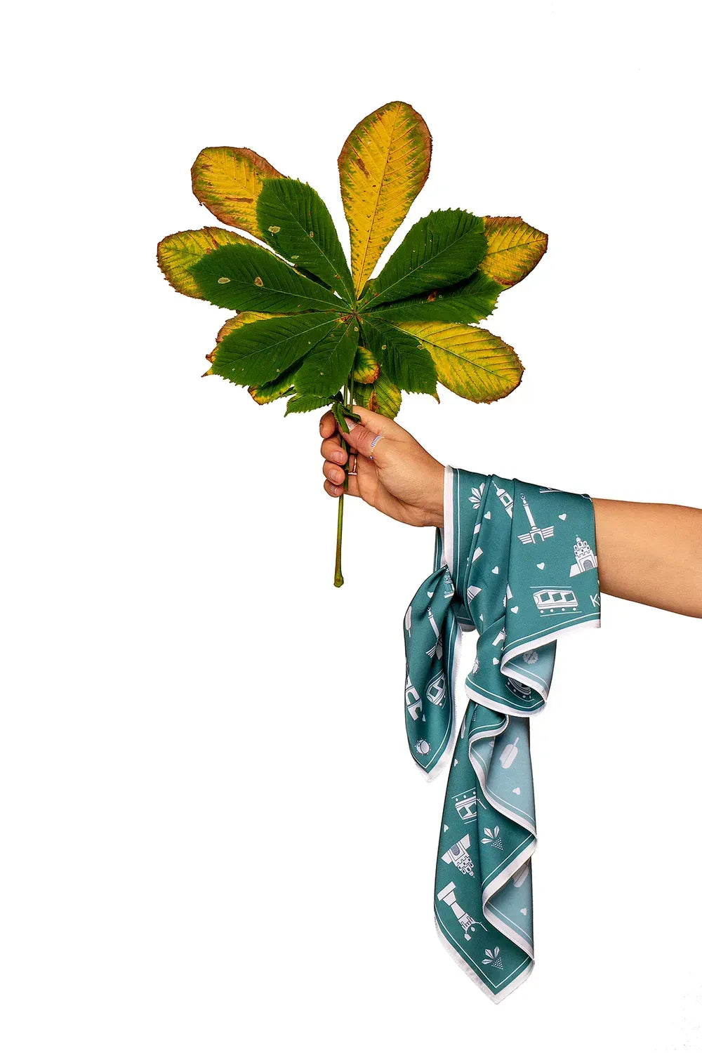 "My Kyiv" Scarf (Emerald)