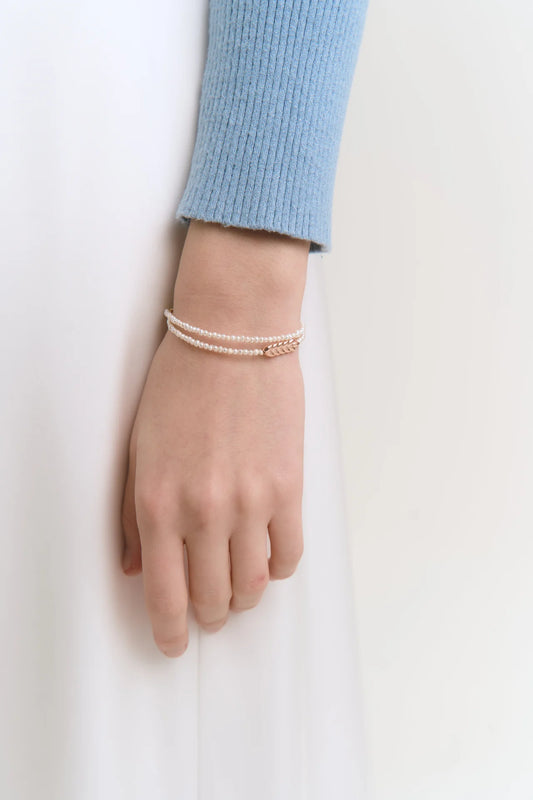 Bracelet "Morning dew" rose gold