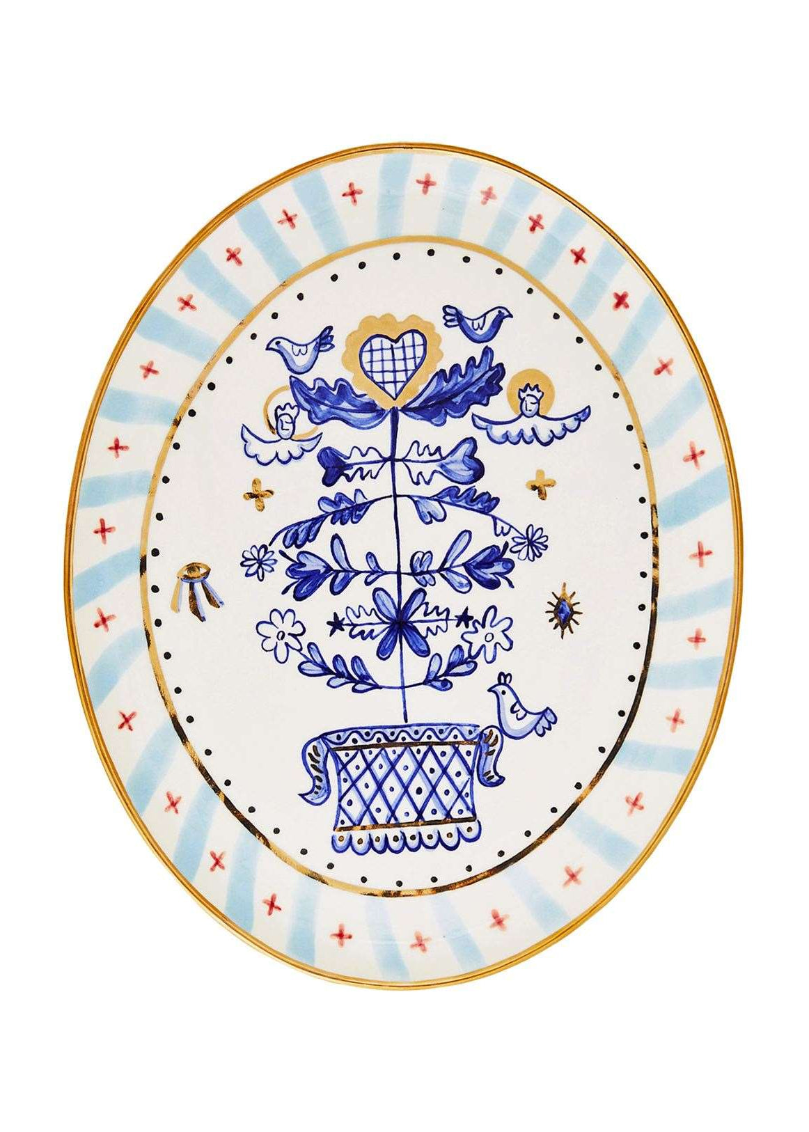 Тарілка овальна "Дерево життя"
