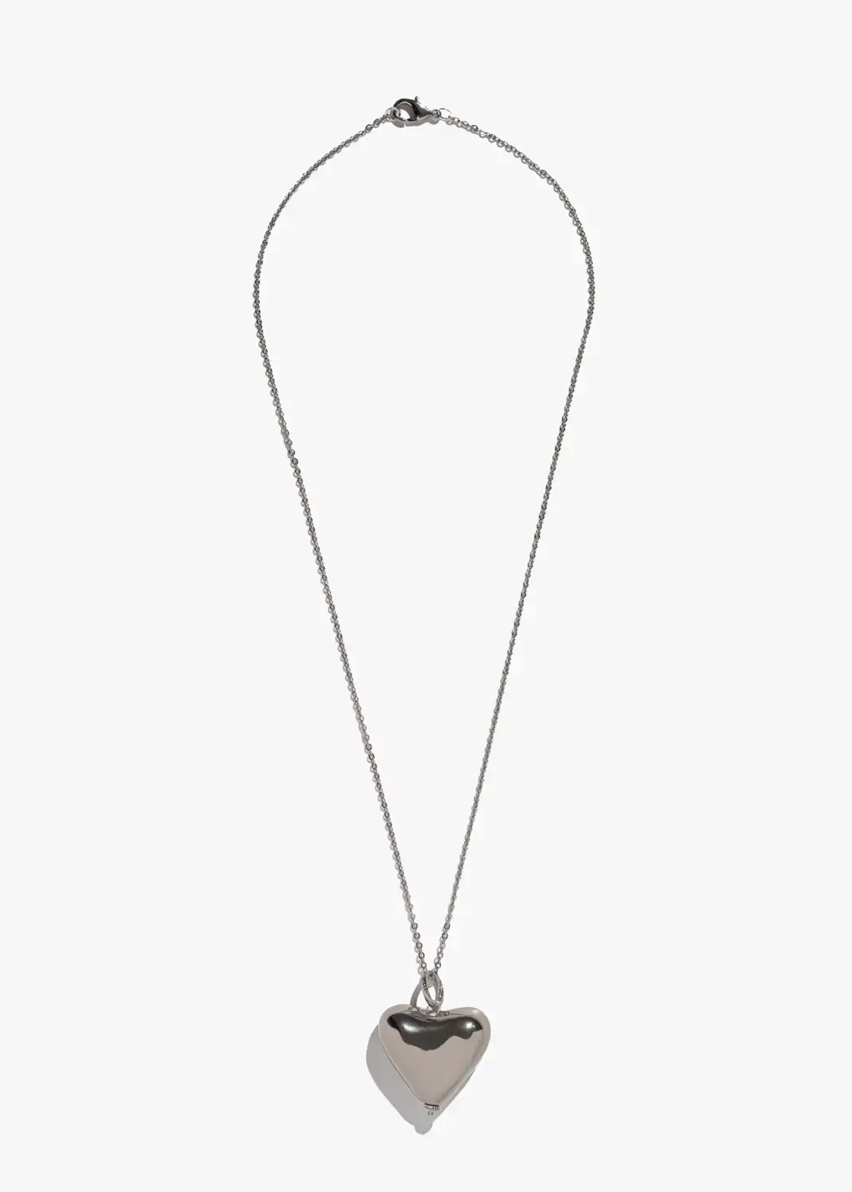 Skarb platinum-coated heart pendant