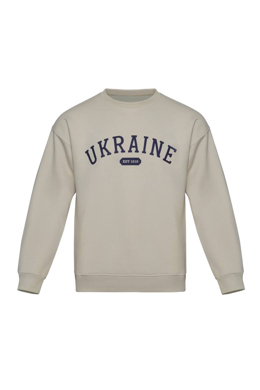 Beige sweatshirt "Ukraine 1918"