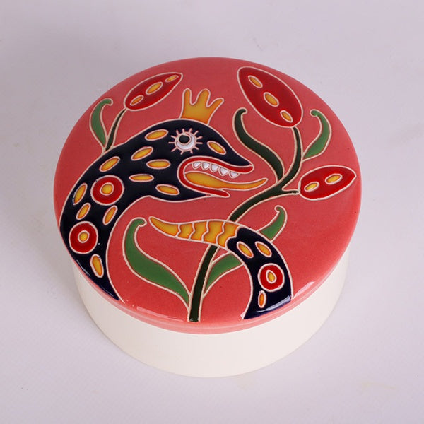 Ceramic casket "Zodiac ZviroKroot" Snake